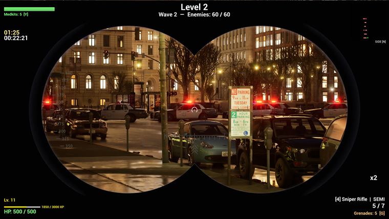 Binocular view overlay